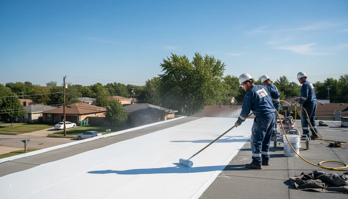 Commercial roof coating in Kinsley, KS near me